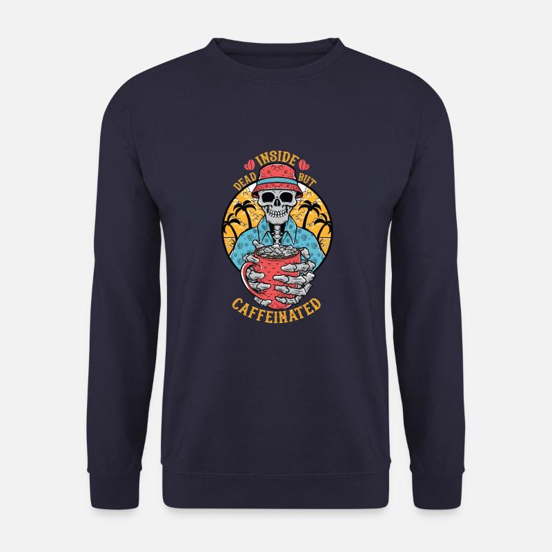 Inside dead but caffeinated - Unisex Sweatshirt - navy