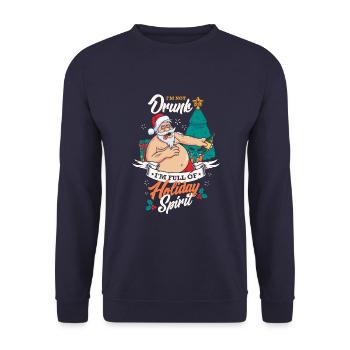 Je ne suis pas ivre - Sweat-shirt Unisexe - marine - Devant - Alina (178cm) & Michal (187cm)