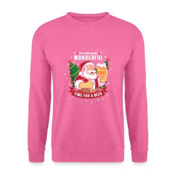It is the most wonderful time for a beer - Unisex Pullover - Pink - Vorne