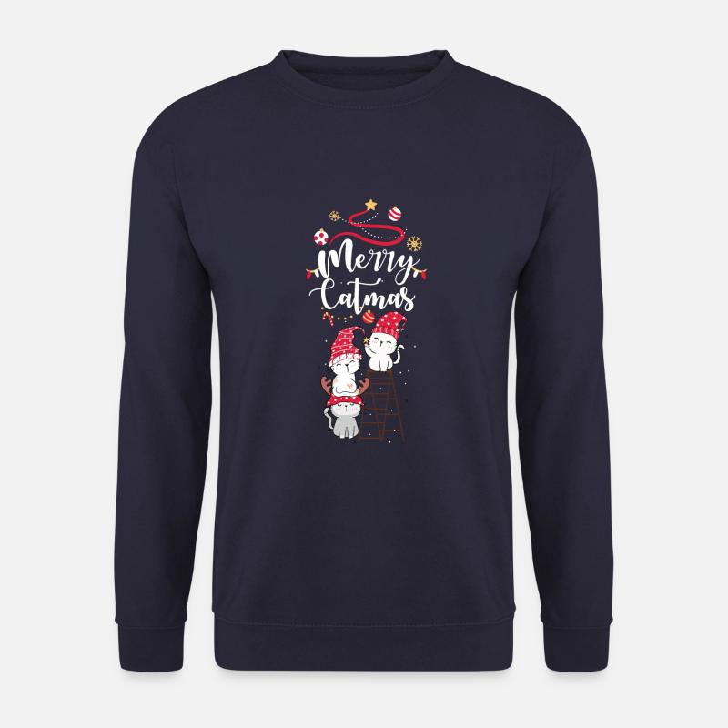 Merry Catmas - Unisex Sweatshirt - navy