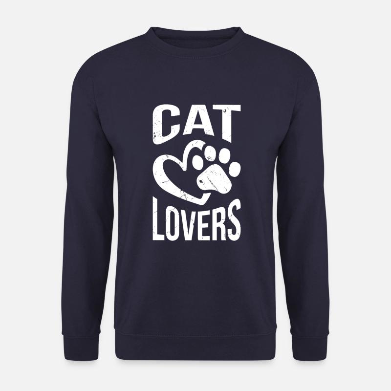 Katzenliebhaber - Unisex Pullover - Navy