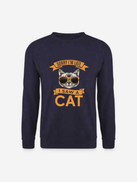 Sorry I'm late - Unisex Sweatshirt - navy