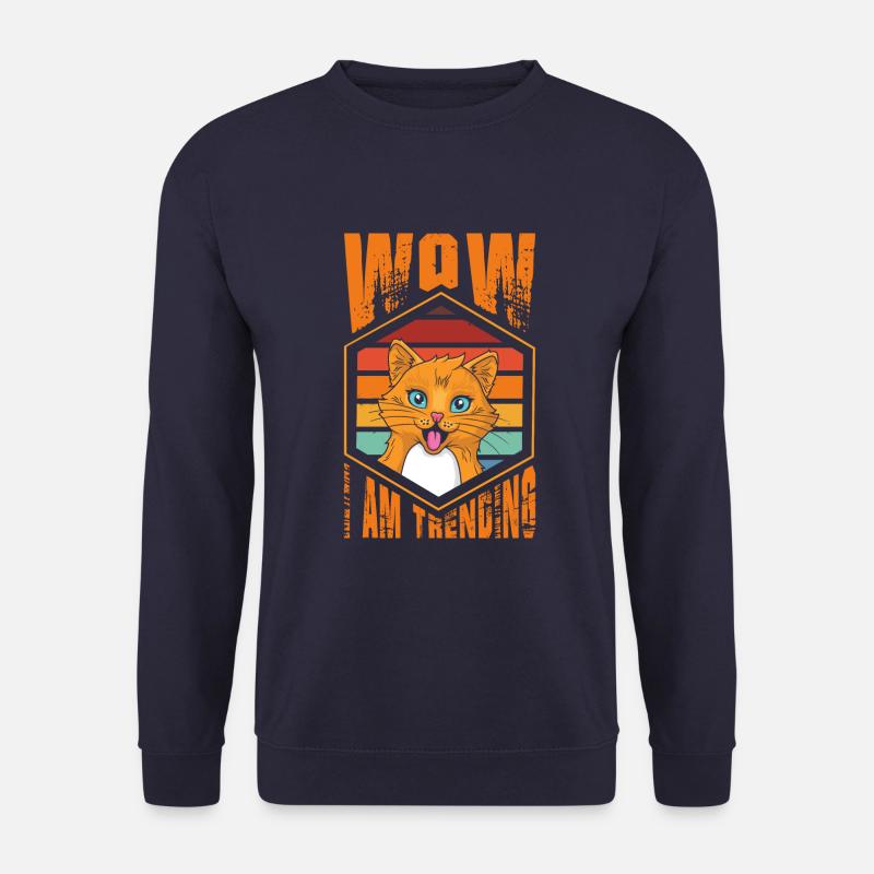 Wow, Ich Bin Im Trend - Unisex Pullover - Navy