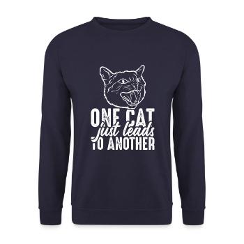 Un chat ne mène qu’à un autre - Sweat-shirt Unisexe - marine - Devant - Alina (178cm) & Michal (187cm)