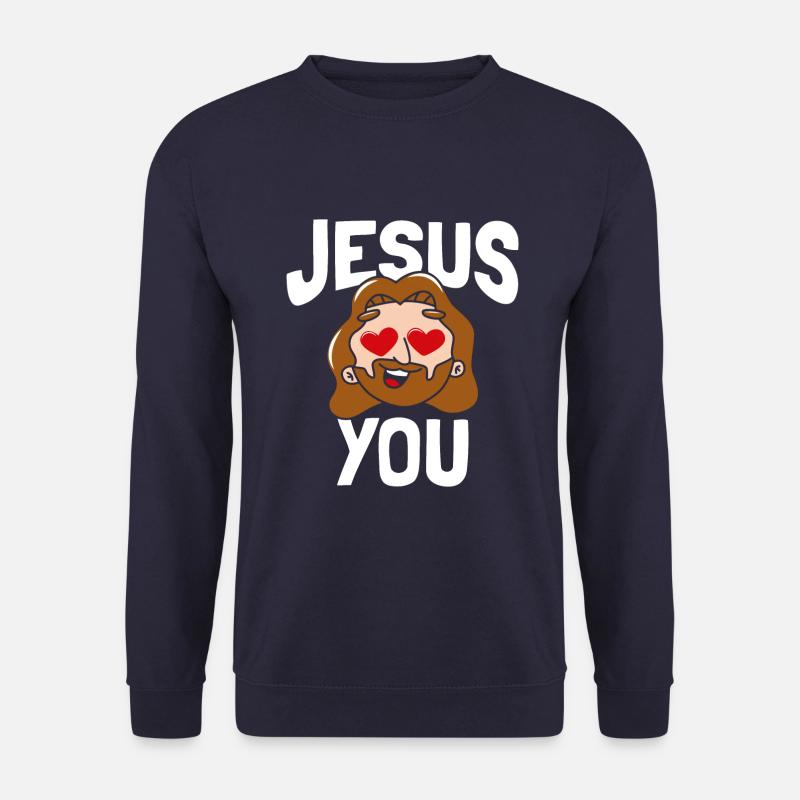 Jésus vous aime - Sweat-shirt Unisexe - marine