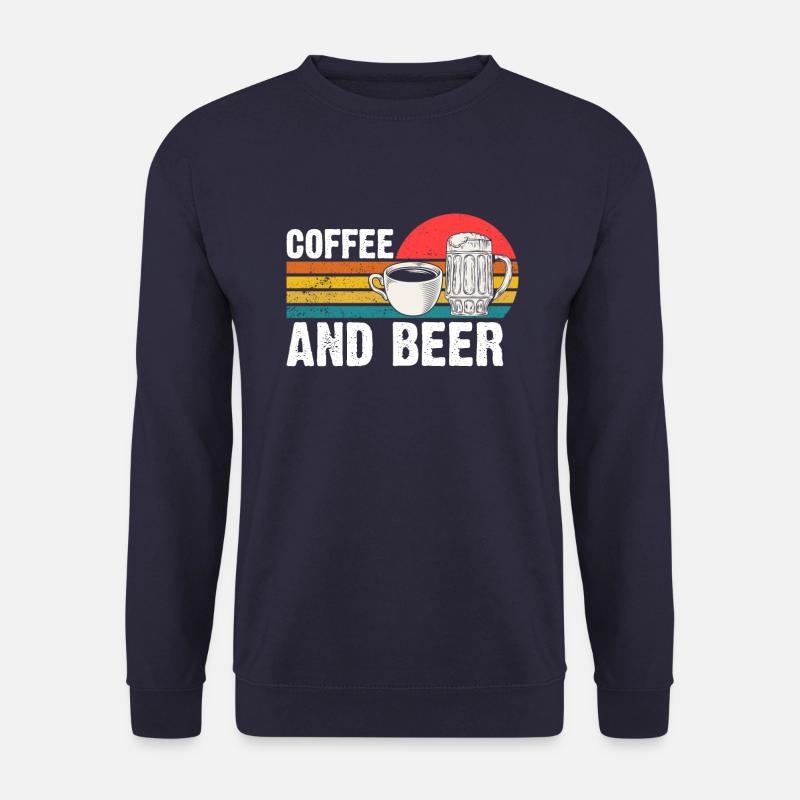 Coffee & Beer Retro - Unisex Sweatshirt - navy