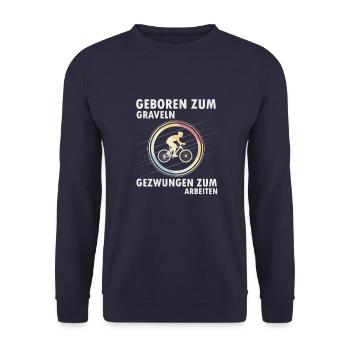 Gravelbike - Unisex Pullover - Navy - Vorne - Alina (178cm) & Michal (187cm)