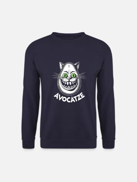 Cat Avocado - Unisex Sweatshirt - navy