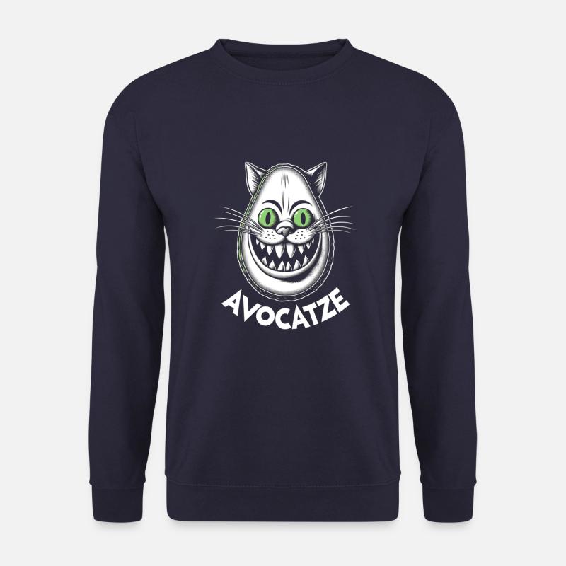 Cat Avocado - Unisex Sweatshirt - navy
