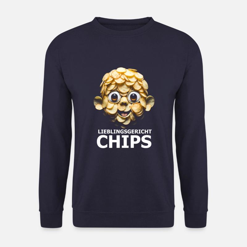 Chips essen - Unisex Pullover - Navy