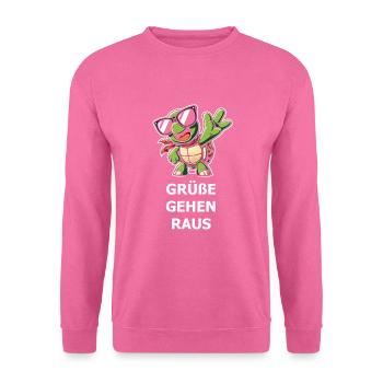 Schildkröte - Unisex Pullover - Pink - Vorne
