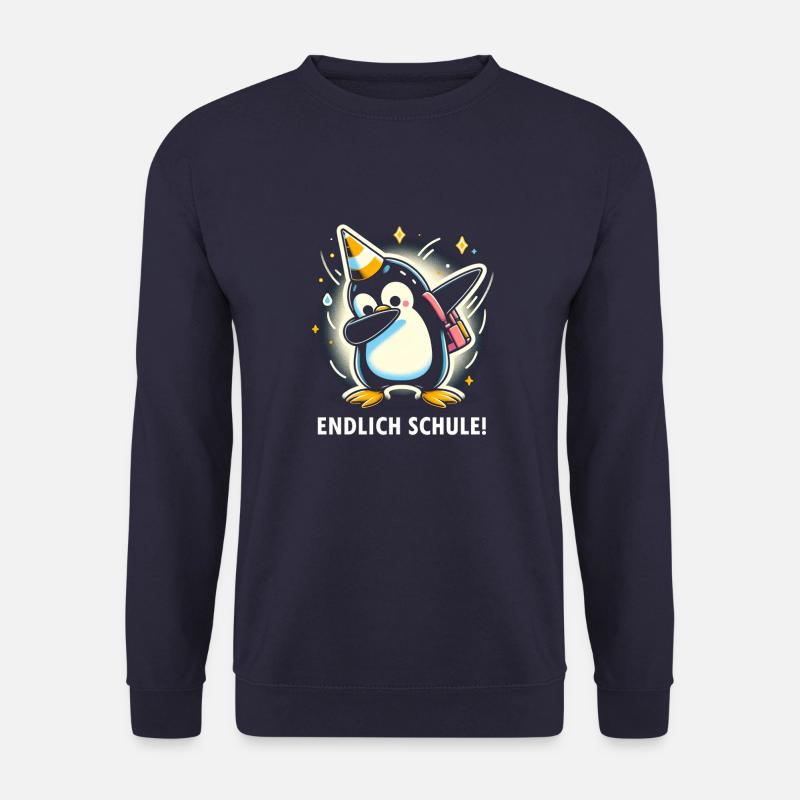 Pinguin Schule - Unisex Pullover - Navy
