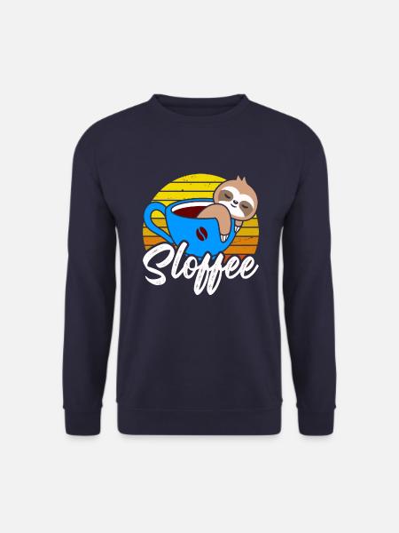 Sloffee in retro - Unisex Sweatshirt - navy