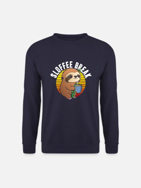 Sloffee break at Retro - Unisex Sweatshirt - navy