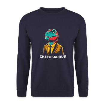 Chef Vorstand Geschäftsführer - Unisex Pullover - Navy - Vorne - Alina (178cm) & Michal (187cm)