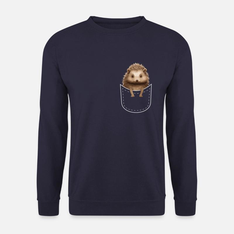 Hedgehogs Kleidung Taschentier T-Shirt - Unisex Pullover - Navy