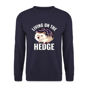 Life on the Hedge T-Shirt - Unisex Sweatshirt - navy - Front - Alina (178cm) & Michal (187cm)