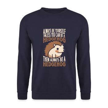 Soyez toujours vous-même T-shirt - Sweat-shirt Unisexe - marine - Devant - Alina (178cm) & Michal (187cm)