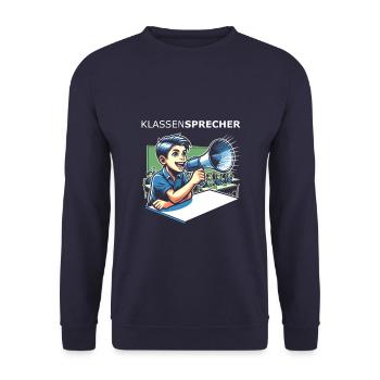 Klassensprecher - Unisex Pullover - Navy - Vorne - Alina (178cm) & Michal (187cm)