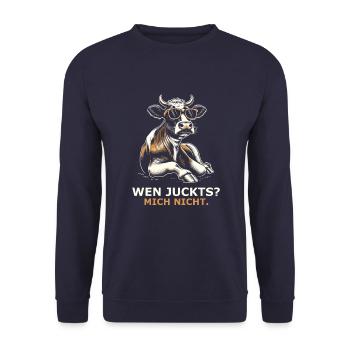 Kuh cool - Unisex Pullover - Navy - Vorne - Alina (178cm) & Michal (187cm)