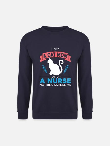 I'm a cat mom - Unisex Sweatshirt - navy