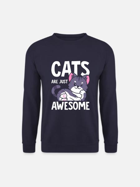 Cats are just great - Unisex Sweatshirt - navy