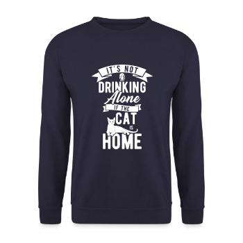 Il ne se boit pas seul - Sweat-shirt Unisexe - marine - Devant - Alina (178cm) & Michal (187cm)
