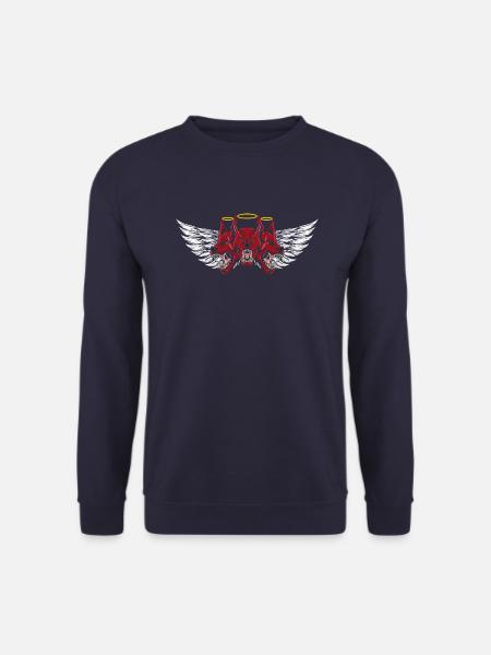 Three-Headed Devil Hound T-Shirt - Unisex Sweatshirt - navy