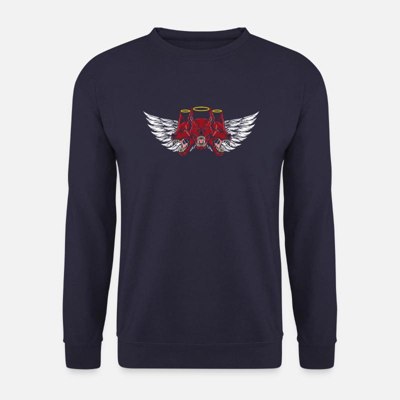 Three-Headed Devil Hound T-Shirt - Unisex Sweatshirt - navy