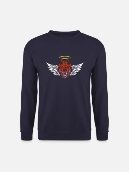 Devil Rottweiler Dog T-Shirt - Unisex Sweatshirt - navy