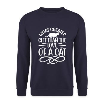Was Für Ein Größeres Geschenk - Unisex Pullover - Navy - Vorne - Alina (178cm) & Michal (187cm)