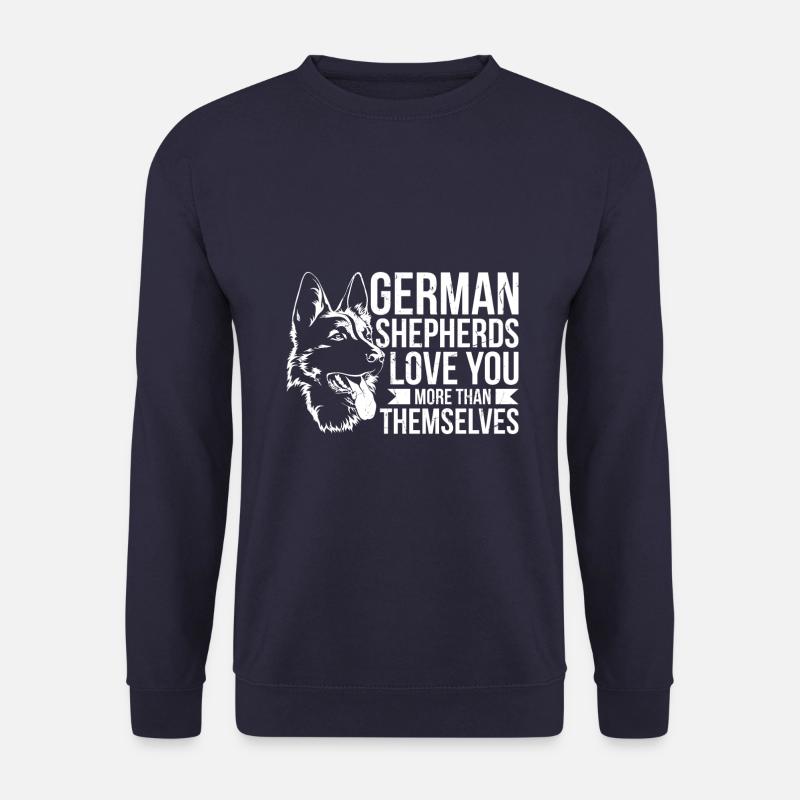 German Shepherds Love You - Unisex Sweatshirt - navy