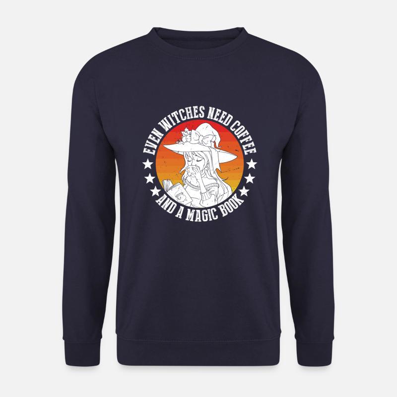 Even witches need coffee - Unisex Sweatshirt - navy