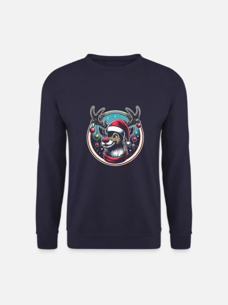 Reindeer Christmas - Unisex Sweatshirt - navy