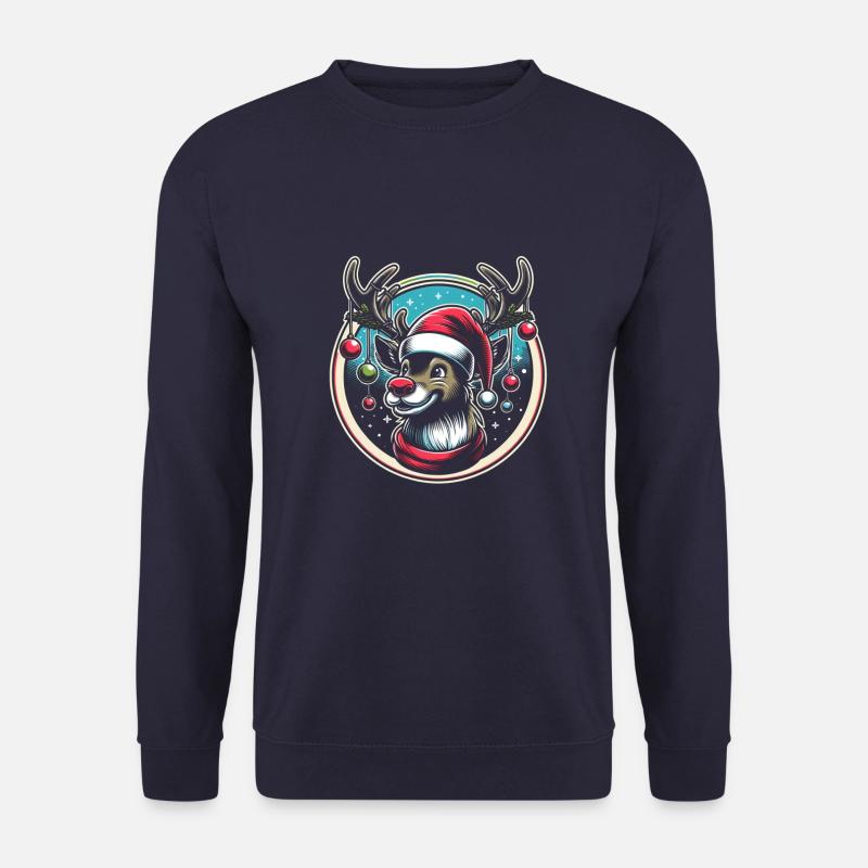 Reindeer Christmas - Unisex Sweatshirt - navy