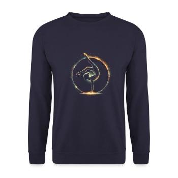 Gymnastique - Sweat-shirt Unisexe - marine - Devant - Alina (178cm) & Michal (187cm)