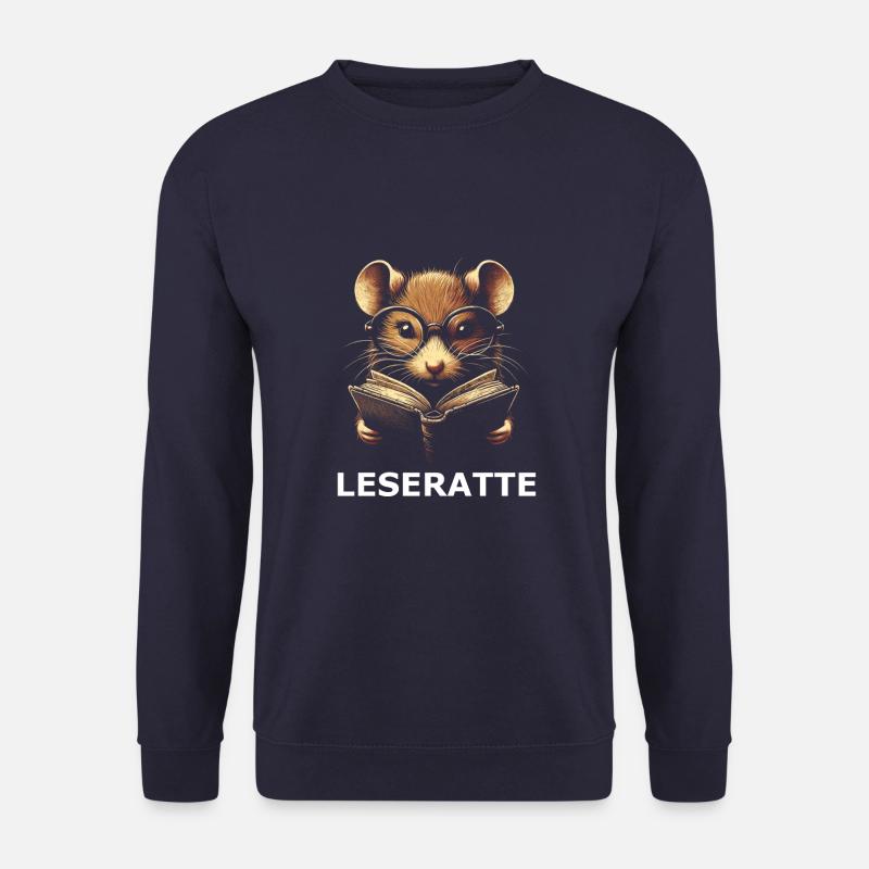 Leseratte - Unisex Pullover - Navy