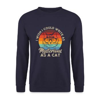 J’aimerais pouvoir écrire - Sweat-shirt Unisexe - marine - Devant - Alina (178cm) & Michal (187cm)