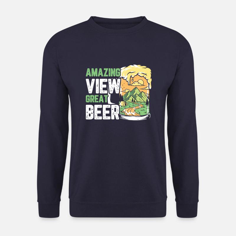 Amazing view great beer - Unisex Sweatshirt - navy