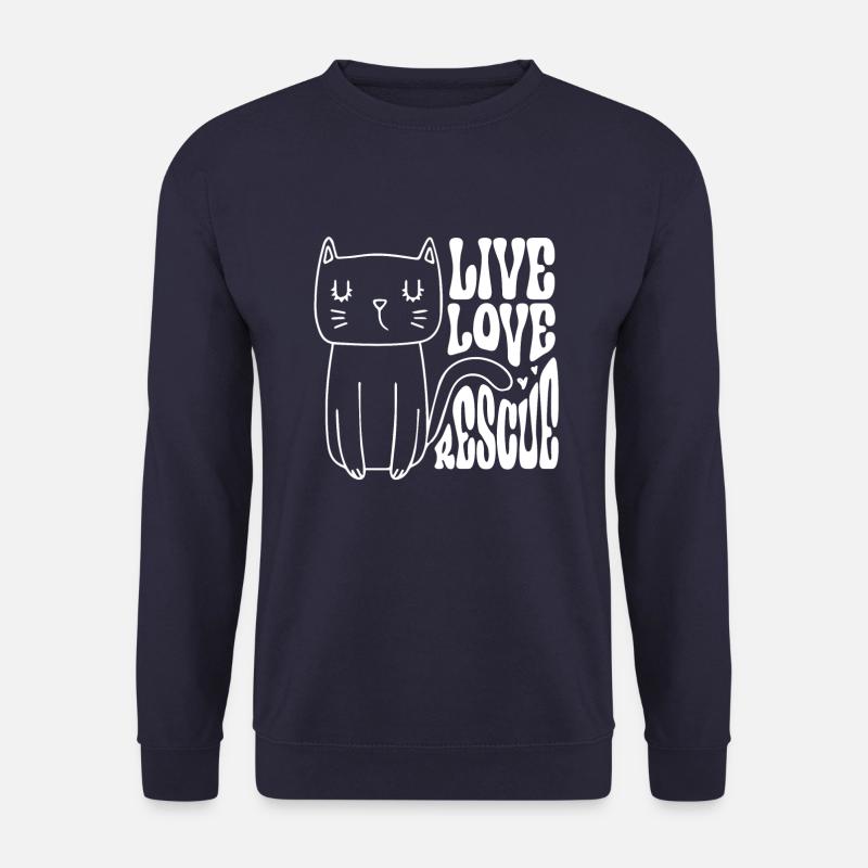 Live Love Rescue - Unisex Pullover - Navy