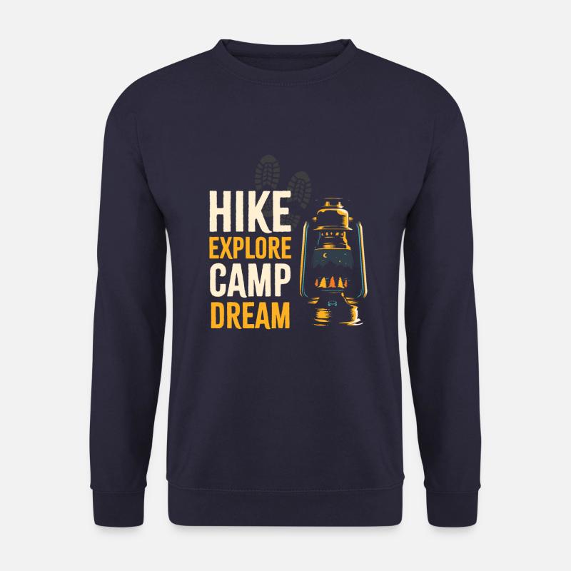 Randonnée, exploration, camp, rêve - Sweat-shirt Unisexe - marine