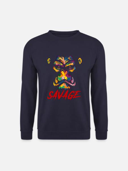 Savage Gorilla - Unisex Pullover - Navy