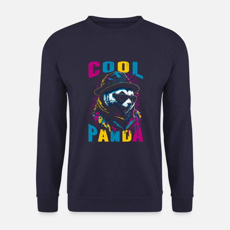 Coole Panda - Unisex Pullover - Navy