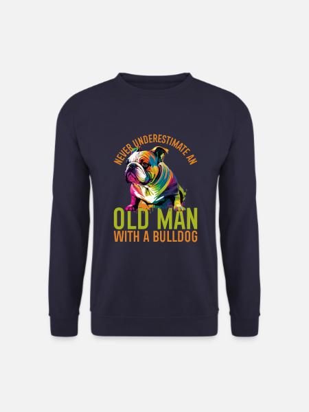 Never underestimate an old man - Unisex Sweatshirt - navy
