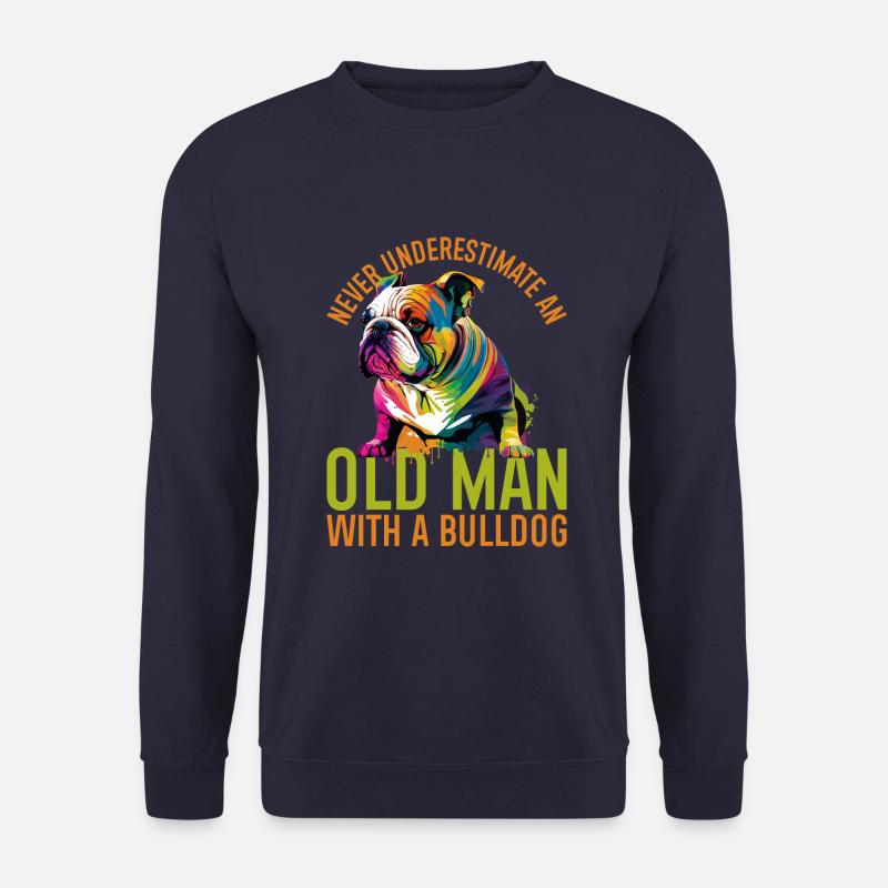 Never underestimate an old man - Unisex Sweatshirt - navy