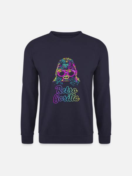 Retro Gorilla - Unisex Sweatshirt - navy