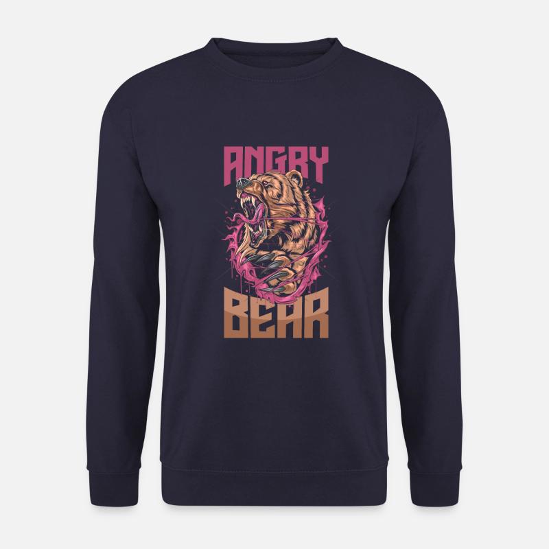 Angry Bear - Unisex Sweatshirt - navy