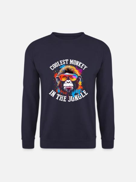 Der coolste Affe im Dschungel - Unisex Pullover - Navy