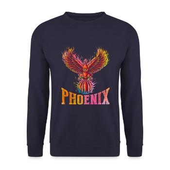 Phönix - Unisex Pullover - Navy - Vorne - Alina (178cm) & Michal (187cm)