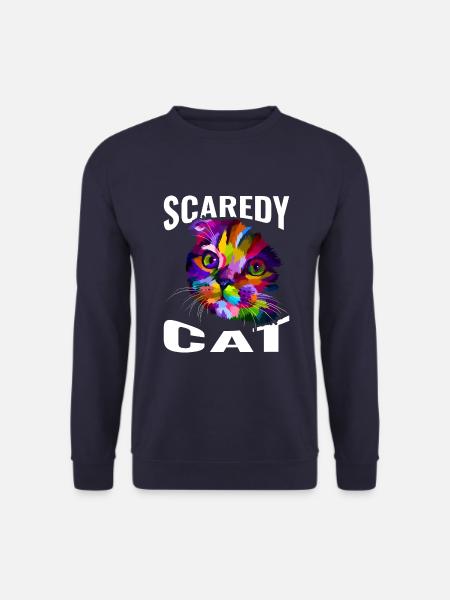 Scared Cat - Unisex Sweatshirt - navy